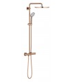 Sistema de chuveiro termostático Grohe Euphoria System 310 Escovado quente pôr do sol (cobre escovado) (26075DL0)