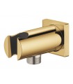 Grohe Rainshower Codo de 1/2" con soporte de ducha Cool sunrise (Oro brillo) (26658GL0)