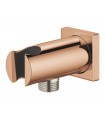 Grohe Rainshower Codo de 1/2" con soporte de ducha Brushed hard graphite (Grafito cepillado) (26659AL0)