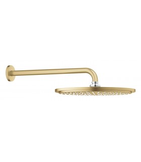 Conjunto de chuveiro Grohe Rainshower Cosmopolitan 310 com braço de parede 380 mm, 1 jato Escovado cool sunrise (Ouro escovado) 