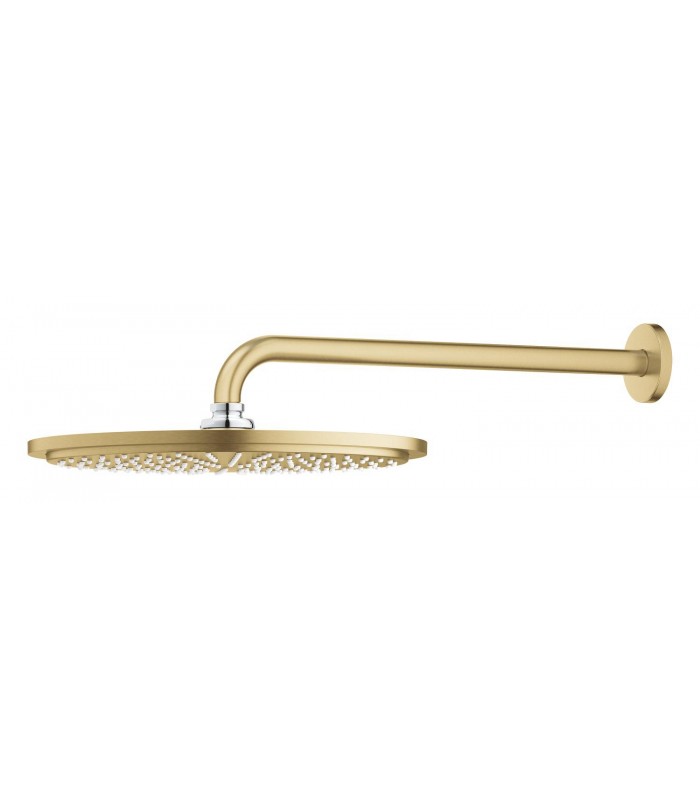 Compra online Conjunto de chuveiro Grohe Rainshower Cosmopolitan 310 com braço de parede 380 mm, 1 jato Escovado cool sunrise (Ouro escovado)  en oferta al mejor precio