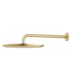 Conjunto de chuveiro Grohe Rainshower Cosmopolitan 310 com braço de parede 380 mm, 1 jato Escovado cool sunrise (Ouro escovado) 