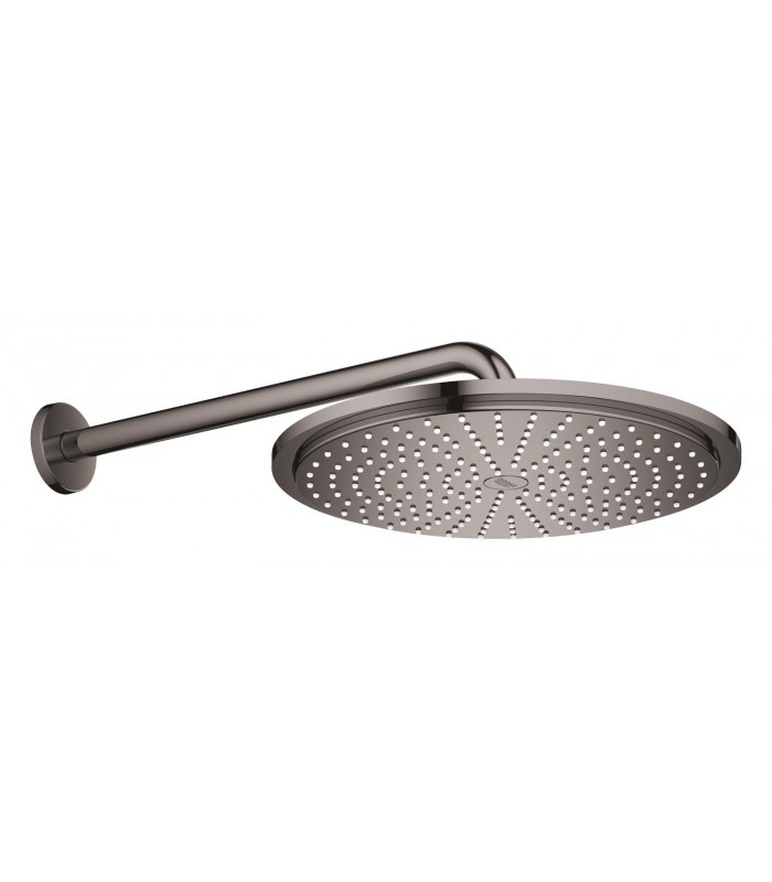 Compra online Conjunto de chuveiro Grohe Rainshower Cosmopolitan 310 com braço de parede 380 mm, 1 jato Grafite duro (Grafite brilhante) (2606 en oferta al mejor precio