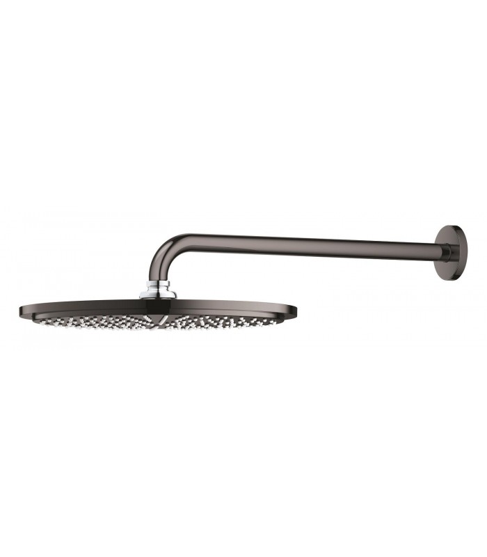 Compra online Conjunto de chuveiro Grohe Rainshower Cosmopolitan 310 com braço de parede 380 mm, 1 jato Grafite duro (Grafite brilhante) (2606 en oferta al mejor precio