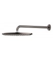 Conjunto de chuveiro Grohe Rainshower Cosmopolitan 310 com braço de parede 380 mm, 1 jato Grafite duro (Grafite brilhante) (2606