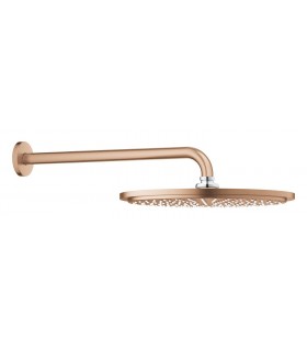 Grohe Rainshower Cosmopolitan 310 Conjunto de ducha con brazo mural 380 mm, 1 chorro Brushed warm sunset (Cobre cepillado) (2606