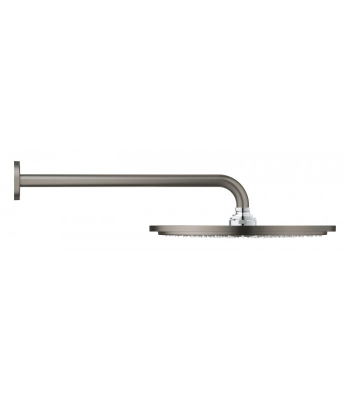 Compra online Conjunto de chuveiro Grohe Rainshower Cosmopolitan 310 com braço de parede 380 mm, 1 jato Grafite duro escovado ( en oferta al mejor precio