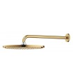 Grohe Rainshower Cosmopolitan 310 Conjunto de ducha con brazo mural 380 mm, 1 chorro Cool sunrise (Oro brillo) (26066GL0)