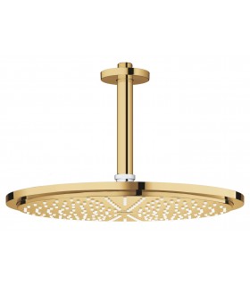 Grohe Rainshower Cosmopolitan 310 Chuveiro de teto com braço 142 mm, 1 jato Cool Sunrise (ouro brilhante) (26067GL0)