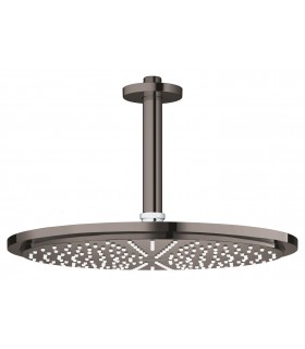 Chuveiro de teto Grohe Rainshower Cosmopolitan 310 com braço 142 mm, 1 jato Grafite duro (Grafite brilhante) (26067A00)