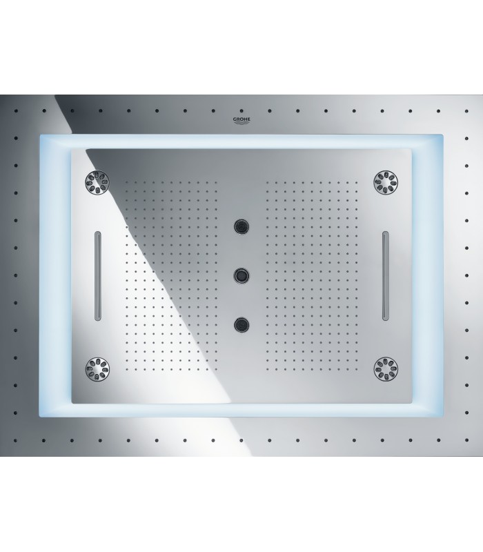 Compra online Grohe Rainshower F-Series 40" AquaSymphony Ducha de techo 6+ con luz Cromo (26373001) en oferta al mejor precio