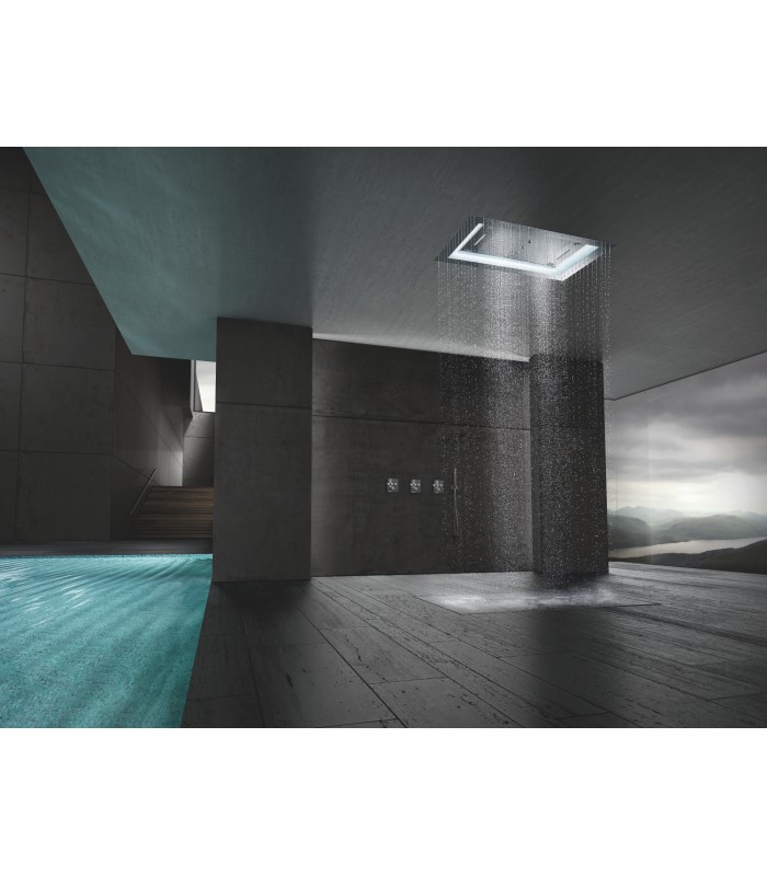 Compra online Grohe Rainshower F-Series 40" AquaSymphony Ducha de techo 6+ con luz Cromo (26373001) en oferta al mejor precio
