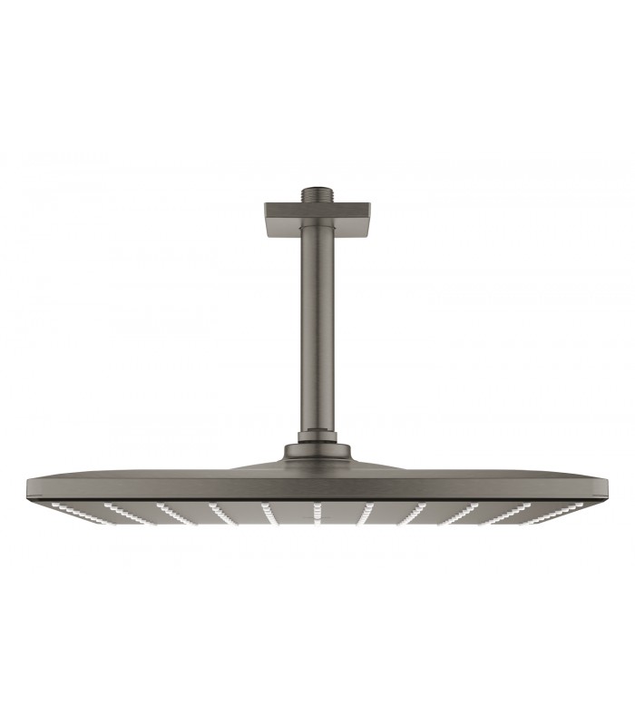 Compra online Grohe Rainshower Mono 310 Cube Ducha de techo con brazo 142 mm, 1 chorro Brushed hard graphite (Grafito cepillado) (26566AL0) en oferta al mejor precio