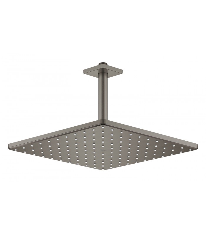 Compra online Chuveiro de teto Grohe Rainshower Mono 310 Cube com braço 142 mm, 1 jato Grafite duro escovado (26566AL0) en oferta al mejor precio