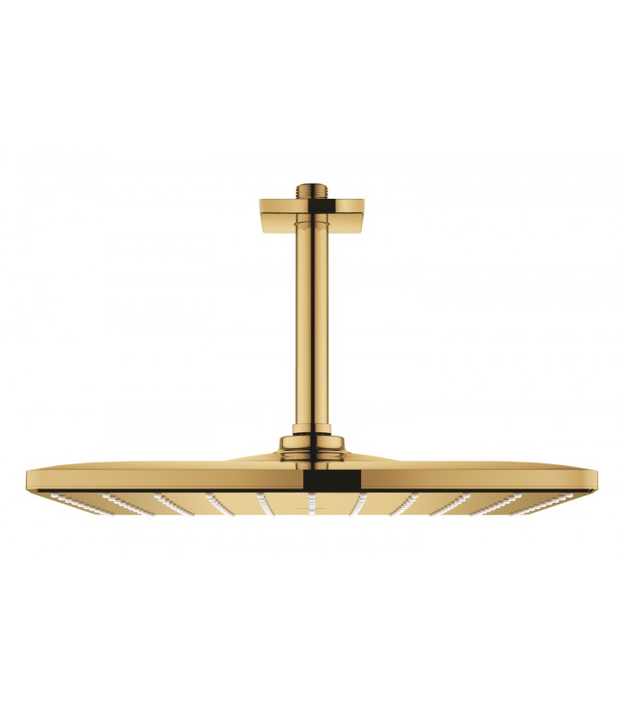 Compra online Chuveiro de teto Grohe Rainshower Mono 310 Cube com braço 142 mm, 1 jato Cool Sunrise (ouro brilhante) (26566GL0) en oferta al mejor precio