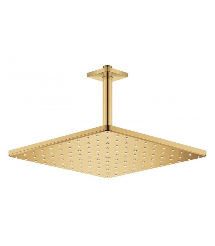 Compra online Chuveiro de teto Grohe Rainshower Mono 310 Cube com braço 142 mm, 1 jato Cool Sunrise (ouro brilhante) (26566GL0) en oferta al mejor precio