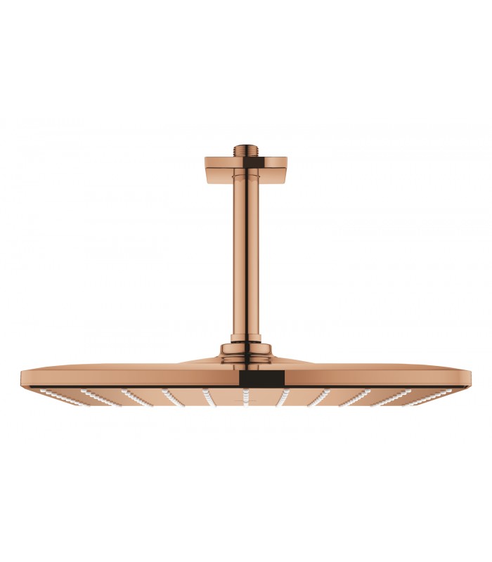 Compra online Chuveiro de teto Grohe Rainshower Mono 310 Cube com braço 142 mm, 1 jato Pôr do sol quente (cobre brilhante) (26566DA0) en oferta al mejor precio