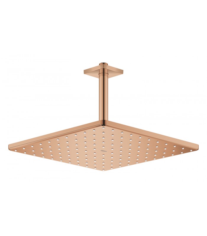 Compra online Chuveiro de teto Grohe Rainshower Mono 310 Cube com braço 142 mm, 1 jato Pôr do sol quente (cobre brilhante) (26566DA0) en oferta al mejor precio