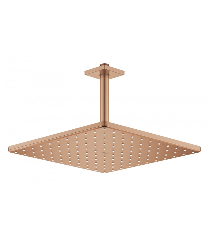 Compra online Grohe Rainshower Mono 310 Cube Ducha de techo con brazo 142 mm, 1 chorro Brushed warm sunset (Cobre cepillado) (26566DL0) en oferta al mejor precio