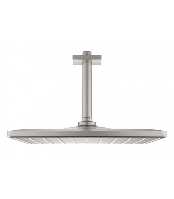 Compra online Grohe Rainshower Mono 310 Cube Ducha de techo con brazo 142 mm, 1 chorro Supersteel (26566DC0) en oferta al mejor precio