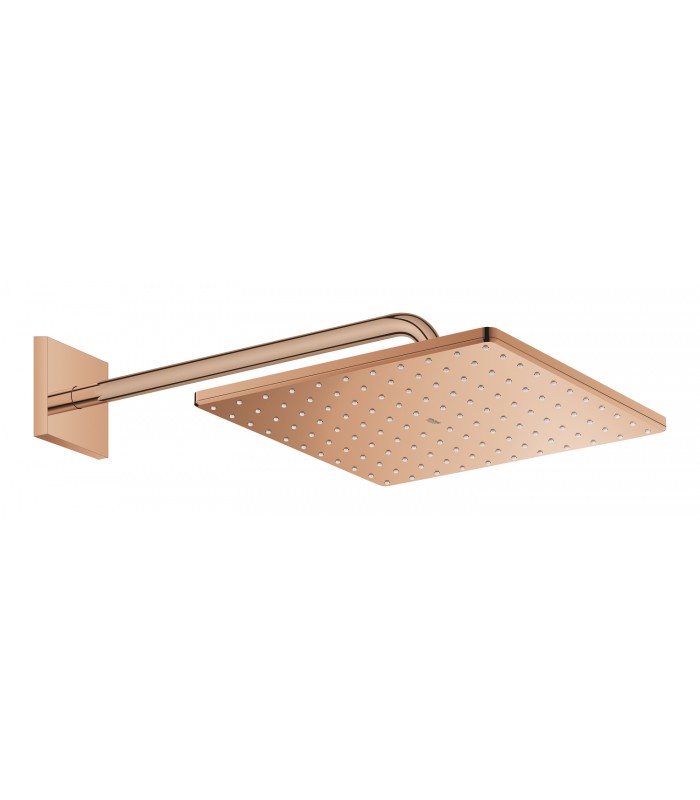 Compra online Grohe Rainshower Mono 310 Cube Chuveiro de parede com braço 422 mm, 1 jato Pôr do sol quente (cobre brilhante) (26564DA0) en oferta al mejor precio