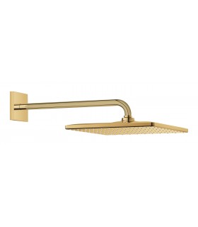 Grohe Rainshower Mono 310 Cube Ducha mural con brazo 422 mm, 1 chorro Cool sunrise (Oro brillo) (26564GL0)