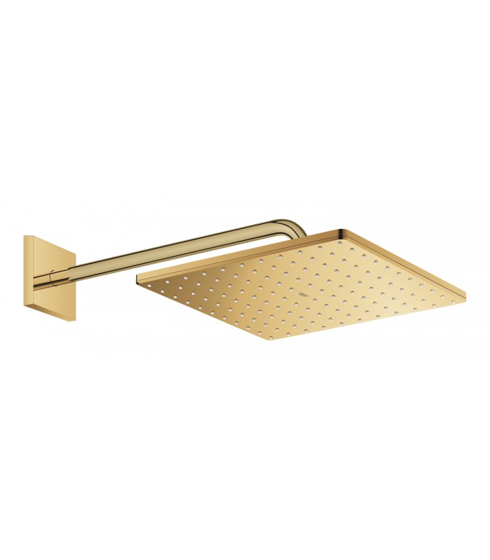 Compra online Grohe Rainshower Mono 310 Cube Ducha mural con brazo 422 mm, 1 chorro Cool sunrise (Oro brillo) (26564GL0) en oferta al mejor precio