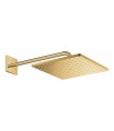 Grohe Rainshower Mono 310 Cube Chuveiro de parede com braço 422 mm, 1 jato Cool Sunrise (Ouro brilhante) (26564GL0)