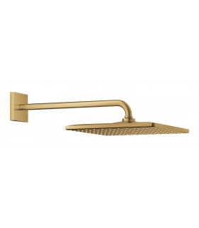 Grohe Rainshower Mono 310 Cube Ducha mural con brazo 422 mm, 1 chorro Brushed cool sunrise (Oro cepillado) (26564GN0)