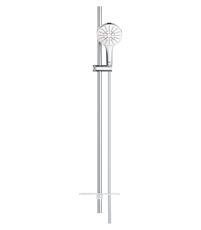 Compra online Grohe Rainshower SmartActive 130 Conjunto de chuveiro com barra 3 jatos branco lua (26579LS0) en oferta al mejor precio