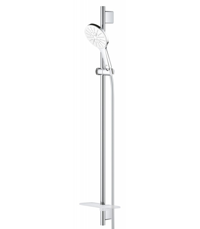 Compra online Grohe Rainshower SmartActive 130 Conjunto de chuveiro com barra 3 jatos branco lua (26579LS0) en oferta al mejor precio