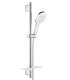 Grohe Rainshower SmartActive 130 Conjunto de ducha con barra 3 chorros moon white (26577LS0)