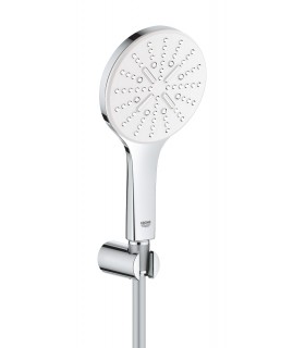 Grohe Rainshower SmartActive 130 Conjunto de chuveiro com suporte 3 jatos branco lua (26581LS0)
