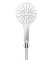 Grohe Rainshower SmartActive 130 Conjunto de chuveiro com suporte 3 jatos branco lua (26581LS0)