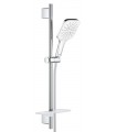 Grohe Rainshower SmartActive 130 Cube Shower set com barra 3 jatos branco lua (26584LS0)