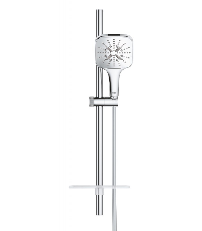 Compra online Grohe Rainshower SmartActive 130 Cube Conjunto de ducha con barra 3 chorros Cromo (26584000) en oferta al mejor precio