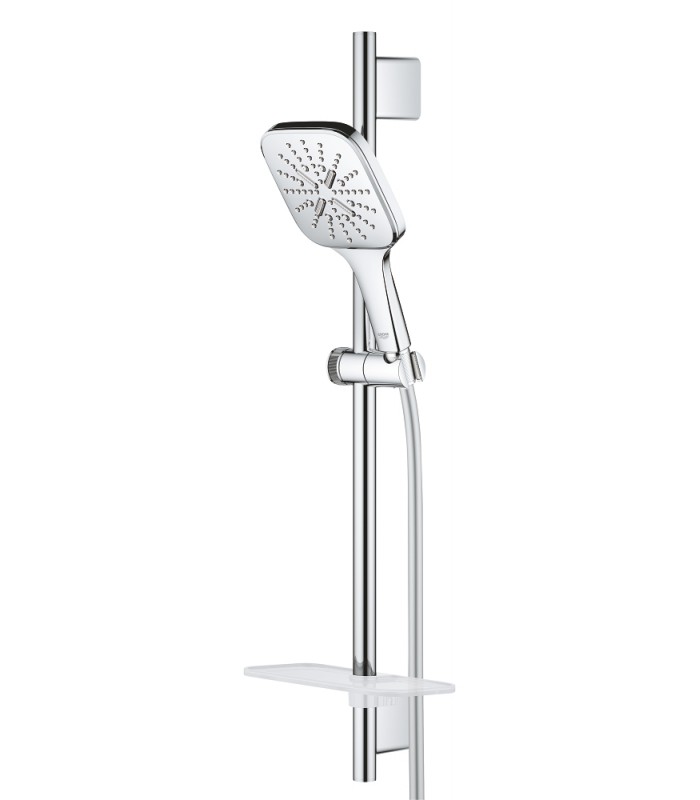 Compra online Grohe Rainshower SmartActive 130 Cube Conjunto de ducha con barra 3 chorros Cromo (26584000) en oferta al mejor precio