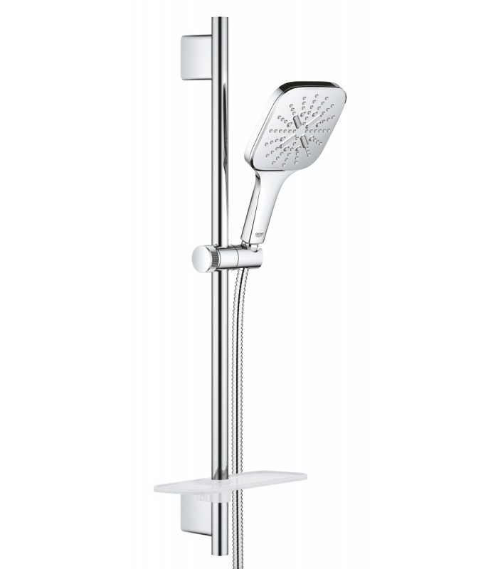 Compra online Grohe Rainshower SmartActive 130 Cube Conjunto de chuveiro com barra 3 jatos cromado (26585000) en oferta al mejor precio