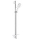 Grohe Rainshower SmartActive 130 Cube Shower set com barra 3 jatos branco lua (26587LS0)