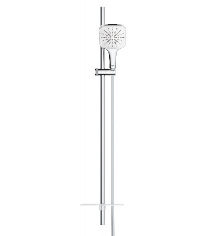 Compra online Grohe Rainshower SmartActive 130 Cube Shower set com barra 3 jatos branco lua (26587LS0) en oferta al mejor precio