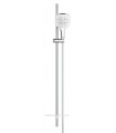 Grohe Rainshower SmartActive 130 Cube Shower set com barra 3 jatos branco lua (26587LS0)