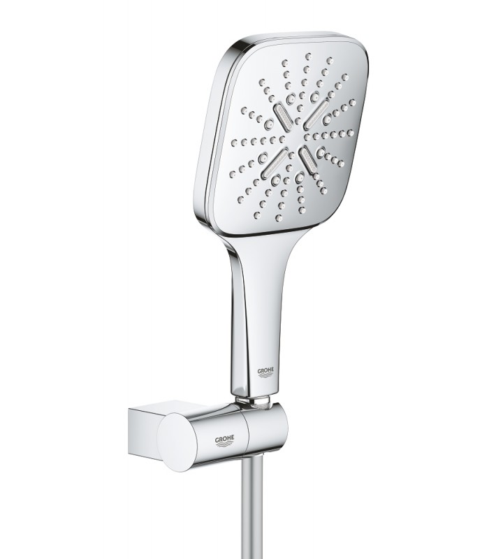 Compra online Grohe Rainshower SmartActive 130 Cube Conjunto de ducha con soporte 3 chorros Cromo (26588000) en oferta al mejor precio