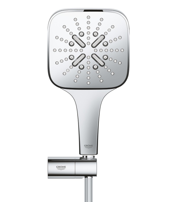 Compra online Grohe Rainshower SmartActive 130 Cube Conjunto de ducha con soporte 3 chorros Cromo (26588000) en oferta al mejor precio