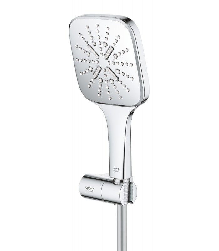 Compra online Grohe Rainshower SmartActive 130 Cube Conjunto de ducha con soporte 3 chorros Cromo (26588000) en oferta al mejor precio