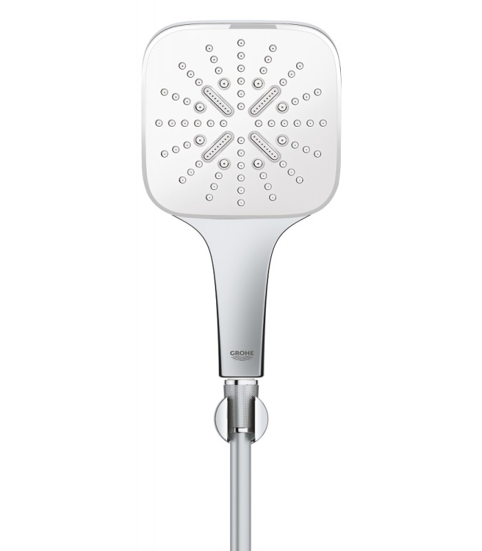 Compra online Grohe Rainshower SmartActive 130 Cube Conjunto de ducha con soporte 3 chorros moon white (26589LS0) en oferta al mejor precio