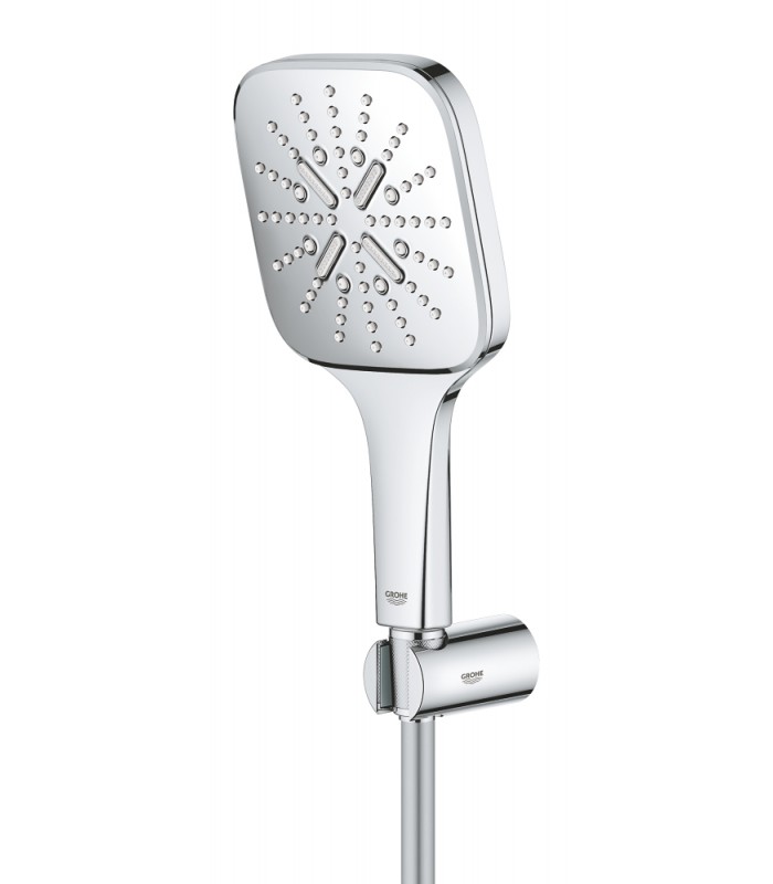 Compra online Grohe Rainshower SmartActive 130 Cube Conjunto de ducha con soporte 3 chorros Cromo (26589000) en oferta al mejor precio