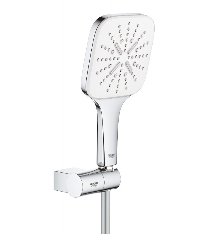 Compra online Grohe Rainshower SmartActive 130 Cube Shower set com suporte 3 jatos branco lua (26588LS0) en oferta al mejor precio