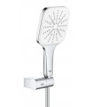 Grohe Rainshower SmartActive 130 Cube Shower set com suporte 3 jatos branco lua (26588LS0)