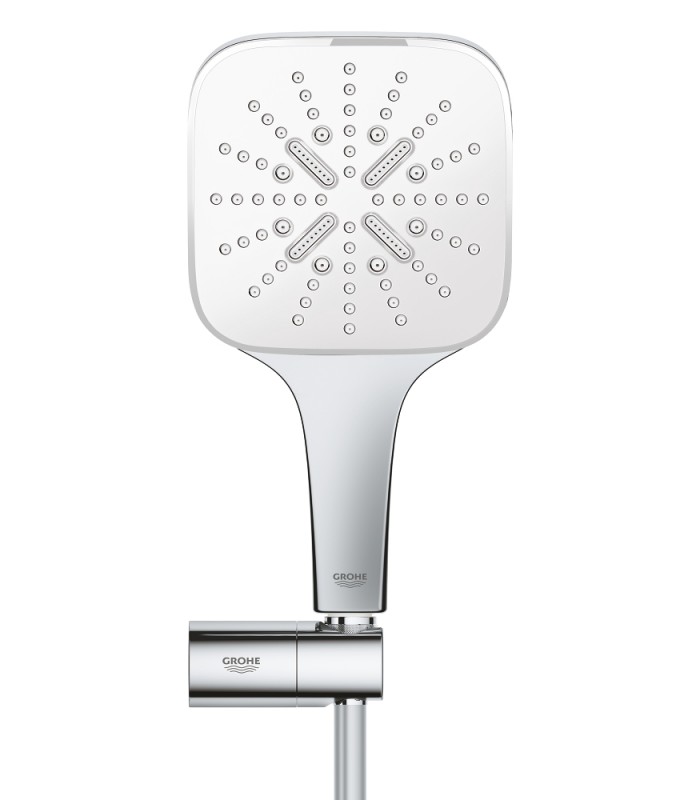 Compra online Grohe Rainshower SmartActive 130 Cube Shower set com suporte 3 jatos branco lua (26588LS0) en oferta al mejor precio