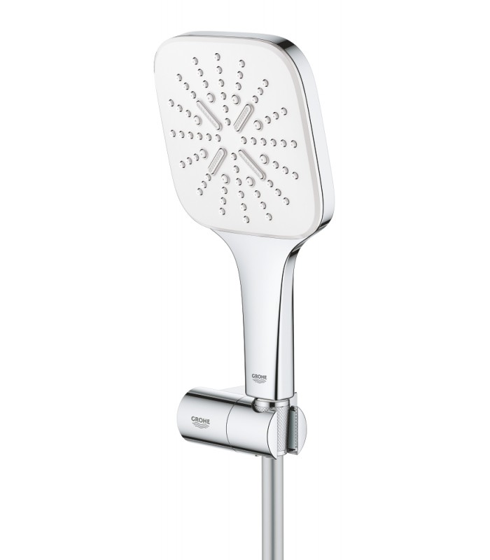 Compra online Grohe Rainshower SmartActive 130 Cube Shower set com suporte 3 jatos branco lua (26588LS0) en oferta al mejor precio